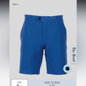 BRAND NEW Greyson Royal Blue Flat Front Shorts